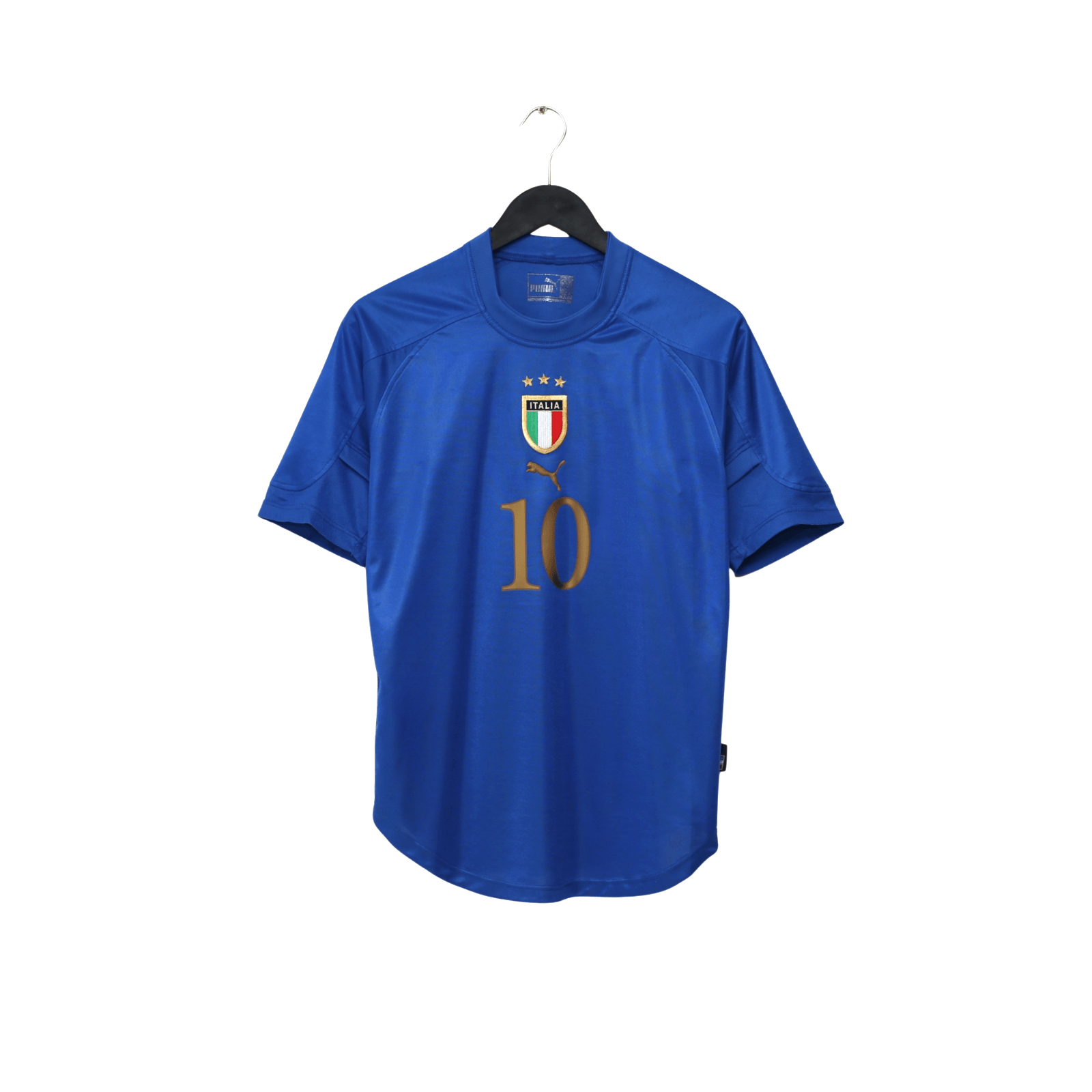 2004/06 Baggio #10 Italy Vintage PUMA Home Football Shirt (S)