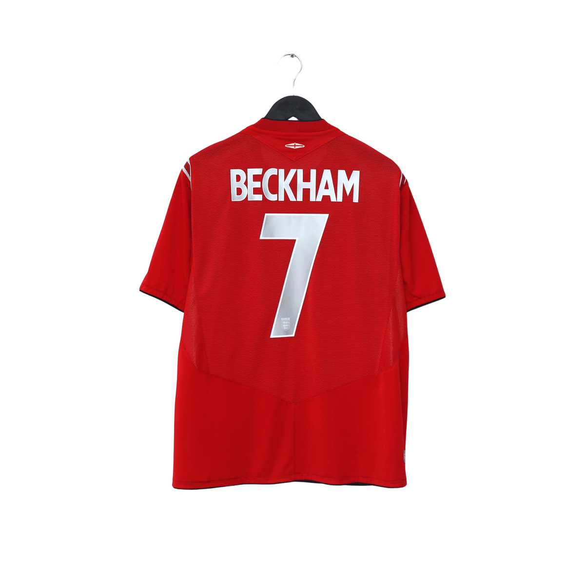 2004/06 Beckham #7 England Vintage Umbro Away Football Shirt (L) EURO 2004