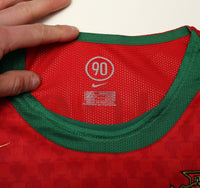 2004/06 FIGO #7 Portugal Vintage Nike Home Football Shirt (S) Euro 2004