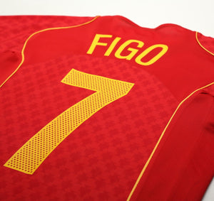 2004/06 FIGO #7 Portugal Vintage Nike Home Football Shirt (S) Euro 2004