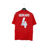 2004/06 Gerrard #4 England Vintage Umbro Away Football Shirt (L) EURO 2004