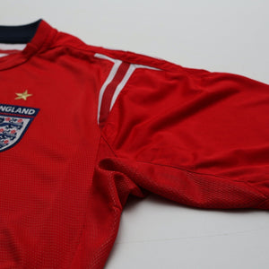 2004/06 Gerrard #4 England Vintage Umbro Away Football Shirt (L) EURO 2004