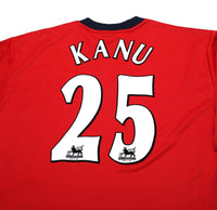 2004/06 KANU #25 West Brom Vintage Diadora LS Away Football Shirt (XL)