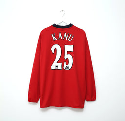 2004/06 KANU #25 West Brom Vintage Diadora LS Away Football Shirt (XL)