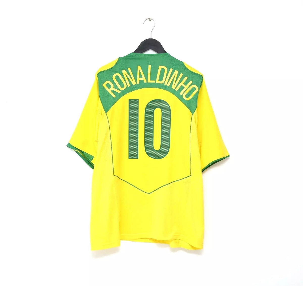 2004/06 RONALDINHO #10 Brazil Vintage Nike Home Football Shirt (XXL)