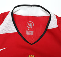 2004/06 RONALDO #7 Manchester United Vintage Nike Home Football Shirt (M)