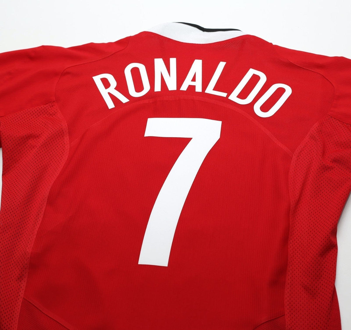 2004/06 RONALDO #7 Manchester United Vintage Nike Home Football Shirt (M)