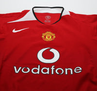 2004/06 RONALDO #7 Manchester United Vintage Nike Home Football Shirt (M)