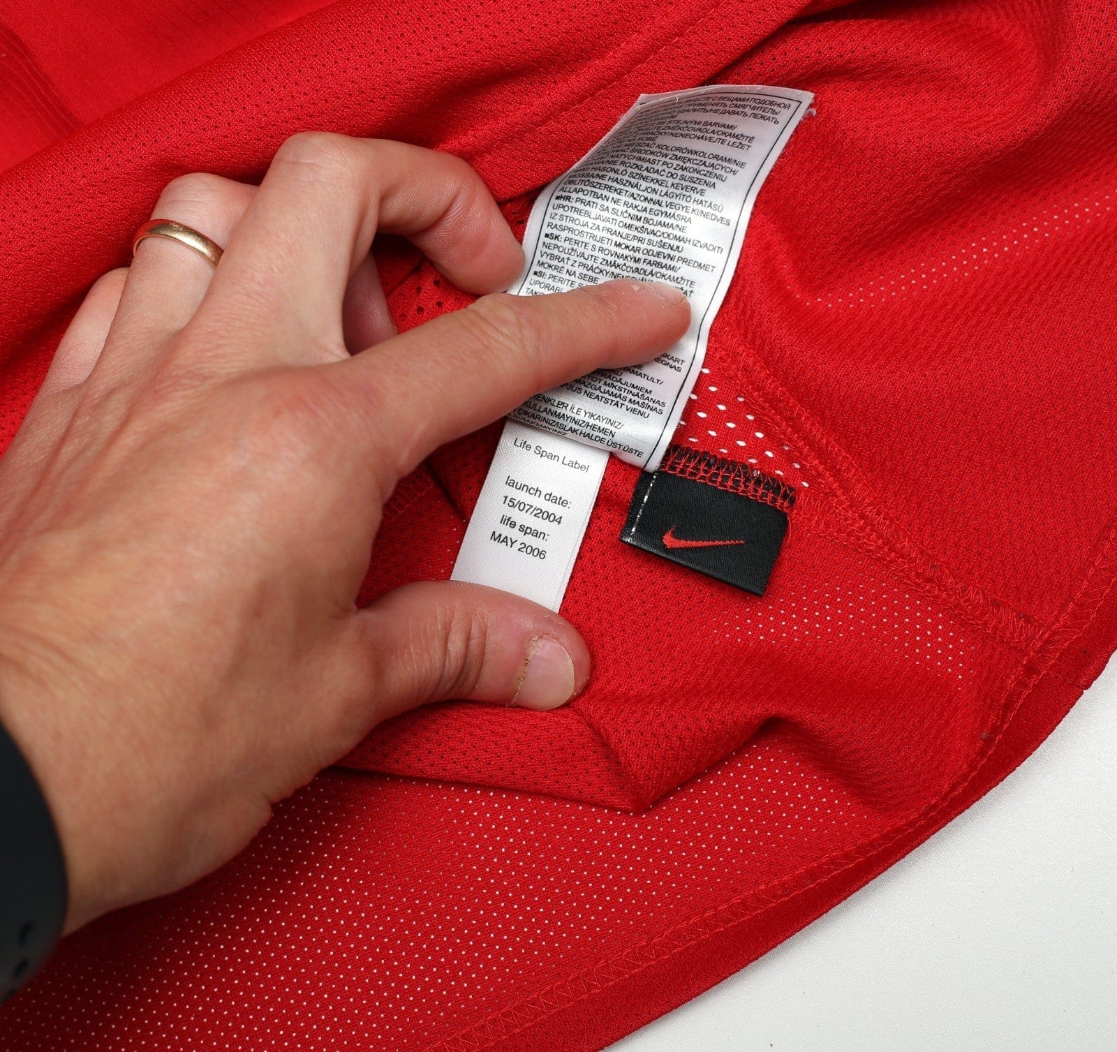 2004/06 RONALDO #7 Manchester United Vintage Nike Home Football Shirt (M)