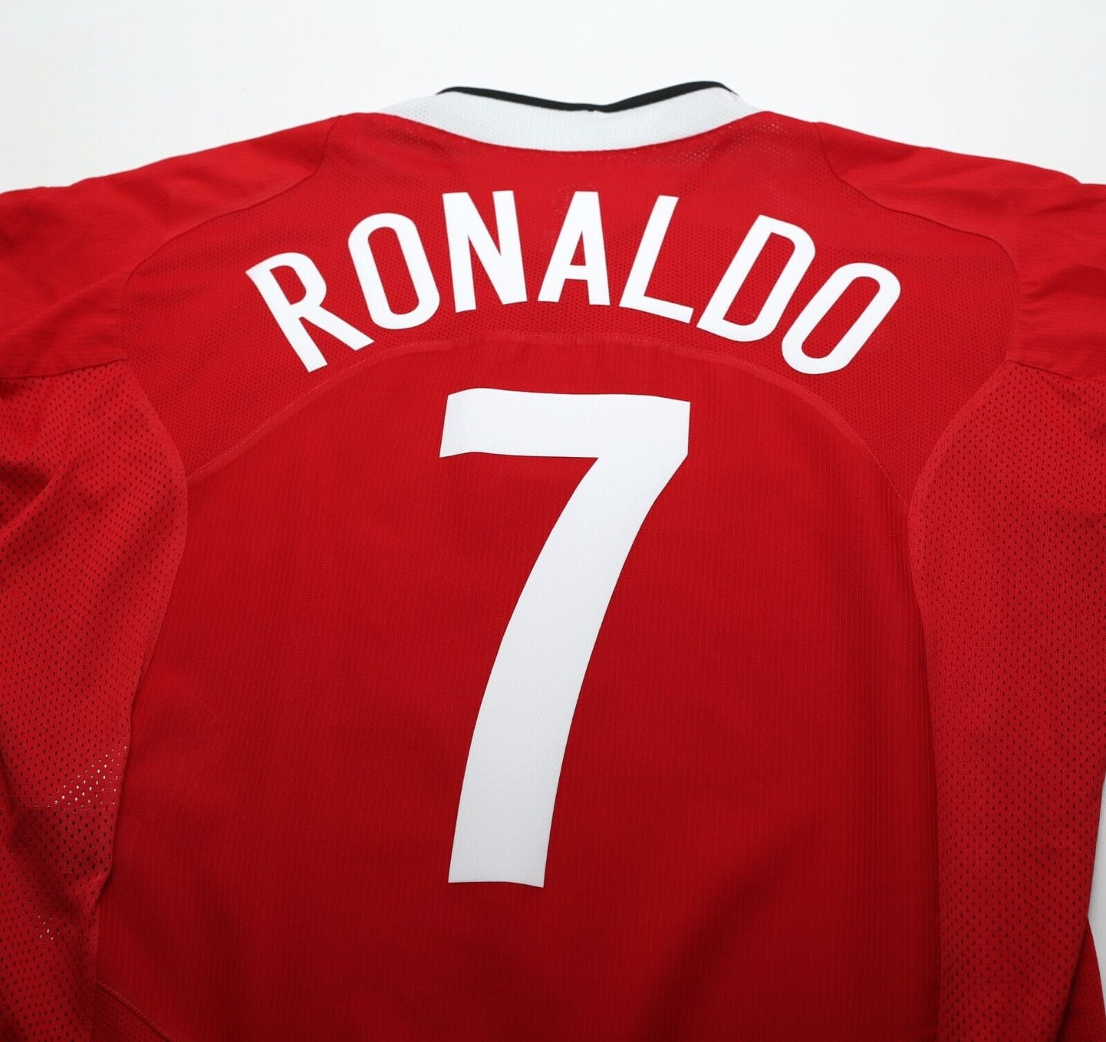 2004/06 RONALDO #7 Manchester United Vintage Nike Home Football Shirt (M)