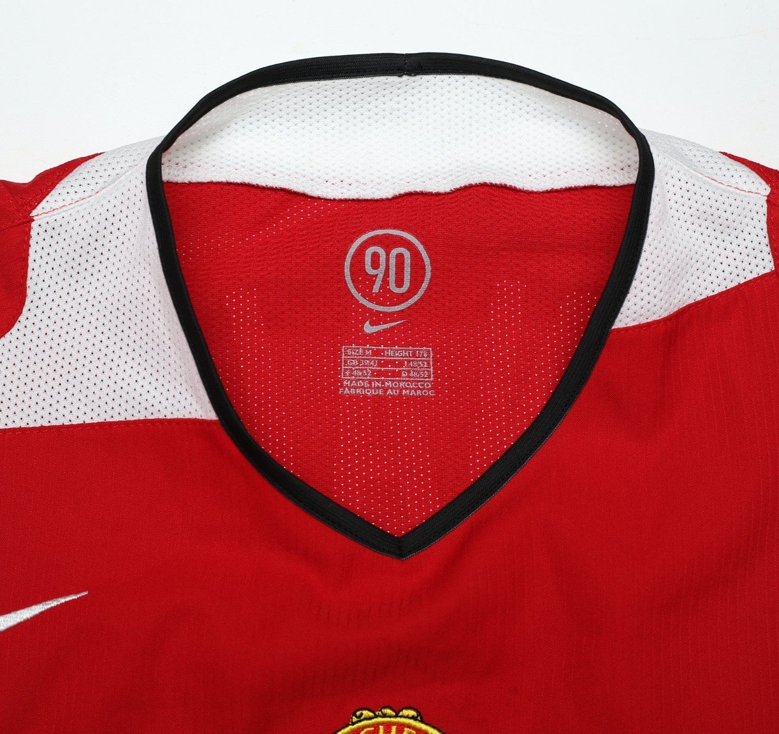 2004/06 RONALDO #7 Manchester United Vintage Nike UCL Home Football Shirt (M)