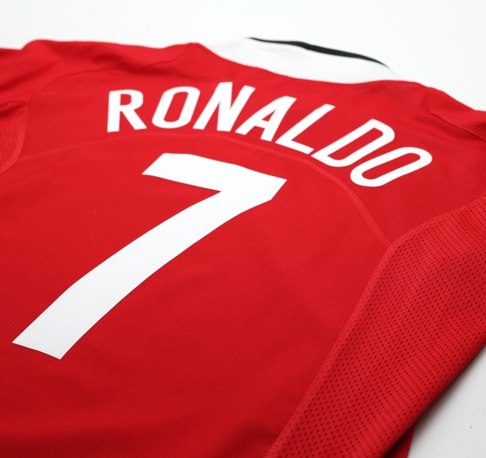 2004/06 RONALDO #7 Manchester United Vintage Nike UCL Home Football Shirt (M)