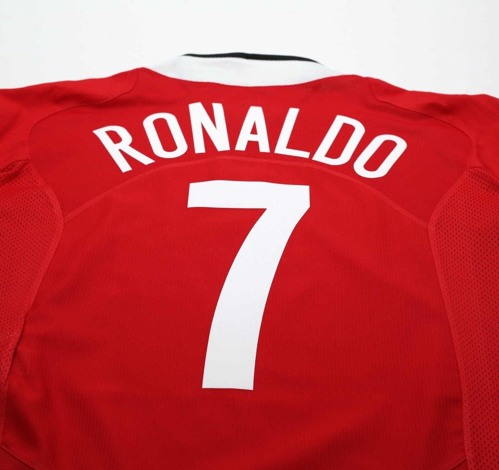 2004/06 RONALDO #7 Manchester United Vintage Nike UCL Home Football Shirt (M)