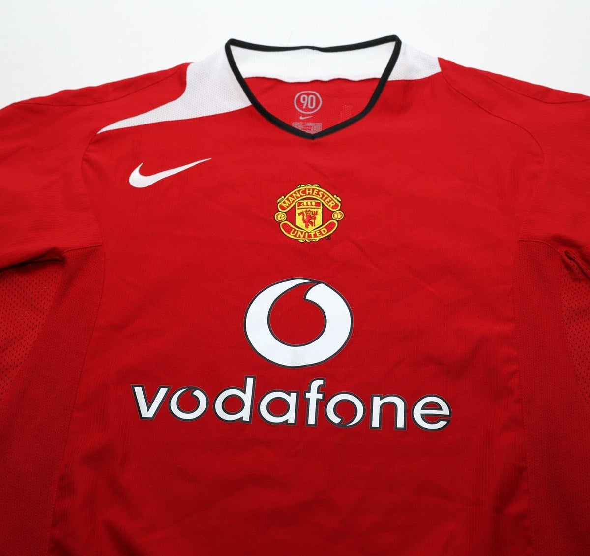 2004/06 RONALDO #7 Manchester United Vintage Nike UCL Home Football Shirt (M)