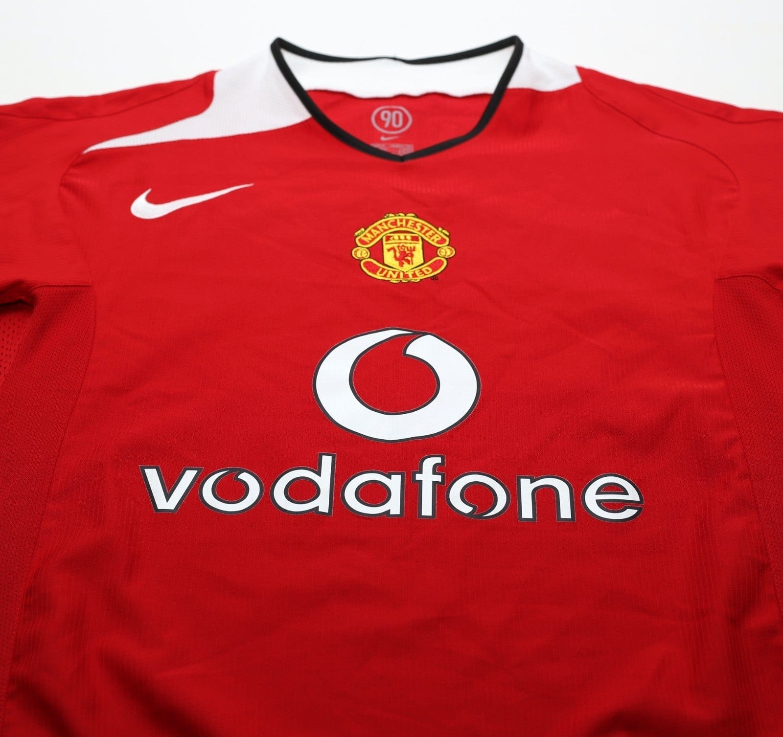 2004/06 RONALDO #7 Manchester United Vintage Nike UCL Home Football Shirt (M)