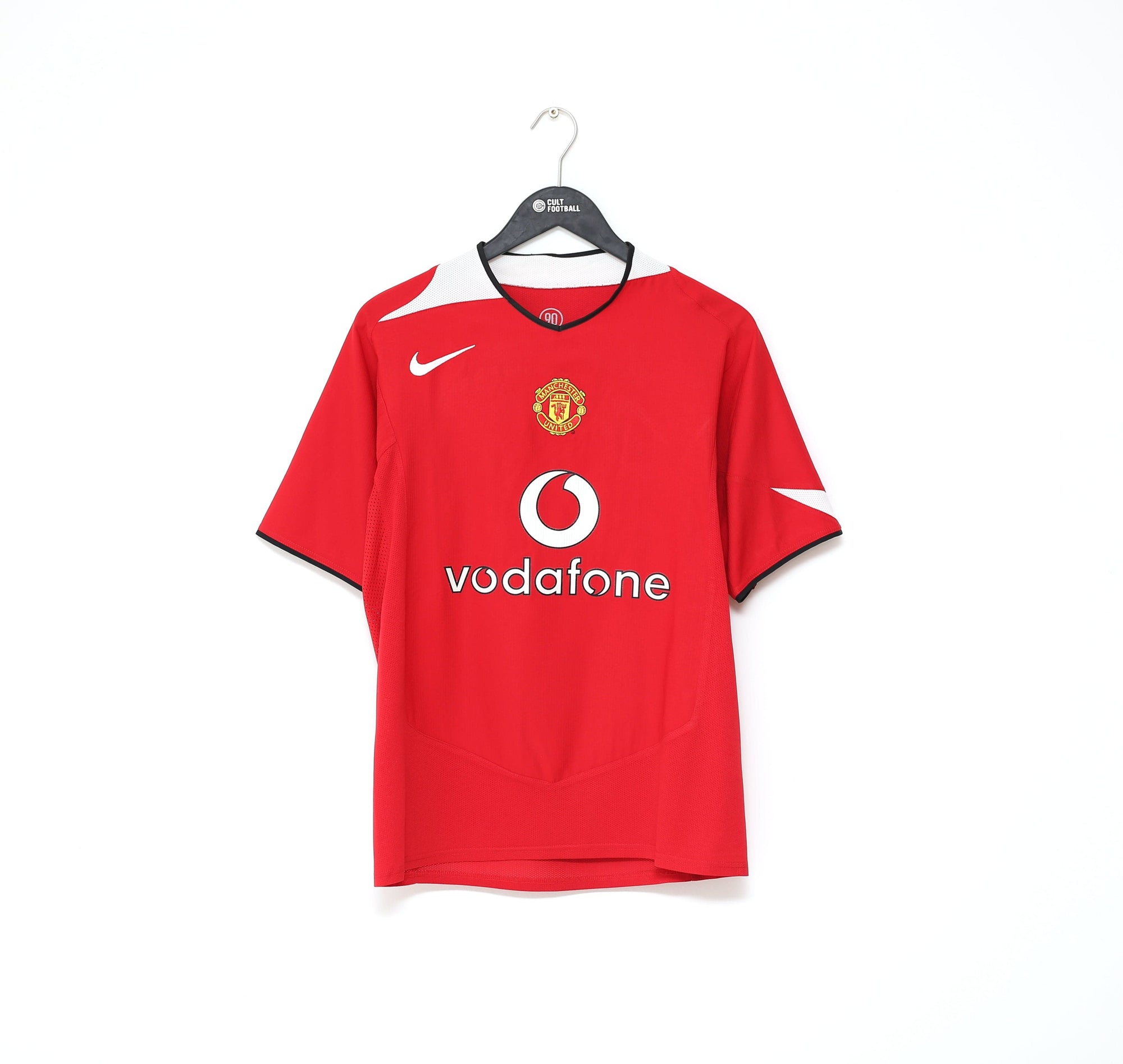 2004/06 RONALDO #7 Manchester United Vintage Nike UCL Home Football Shirt (M)