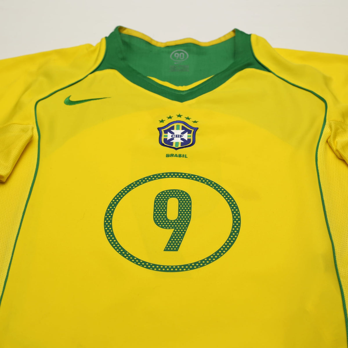 2004/06 Ronaldo #9 Brazil Vintage Nike Home Football Shirt (L) Total 90