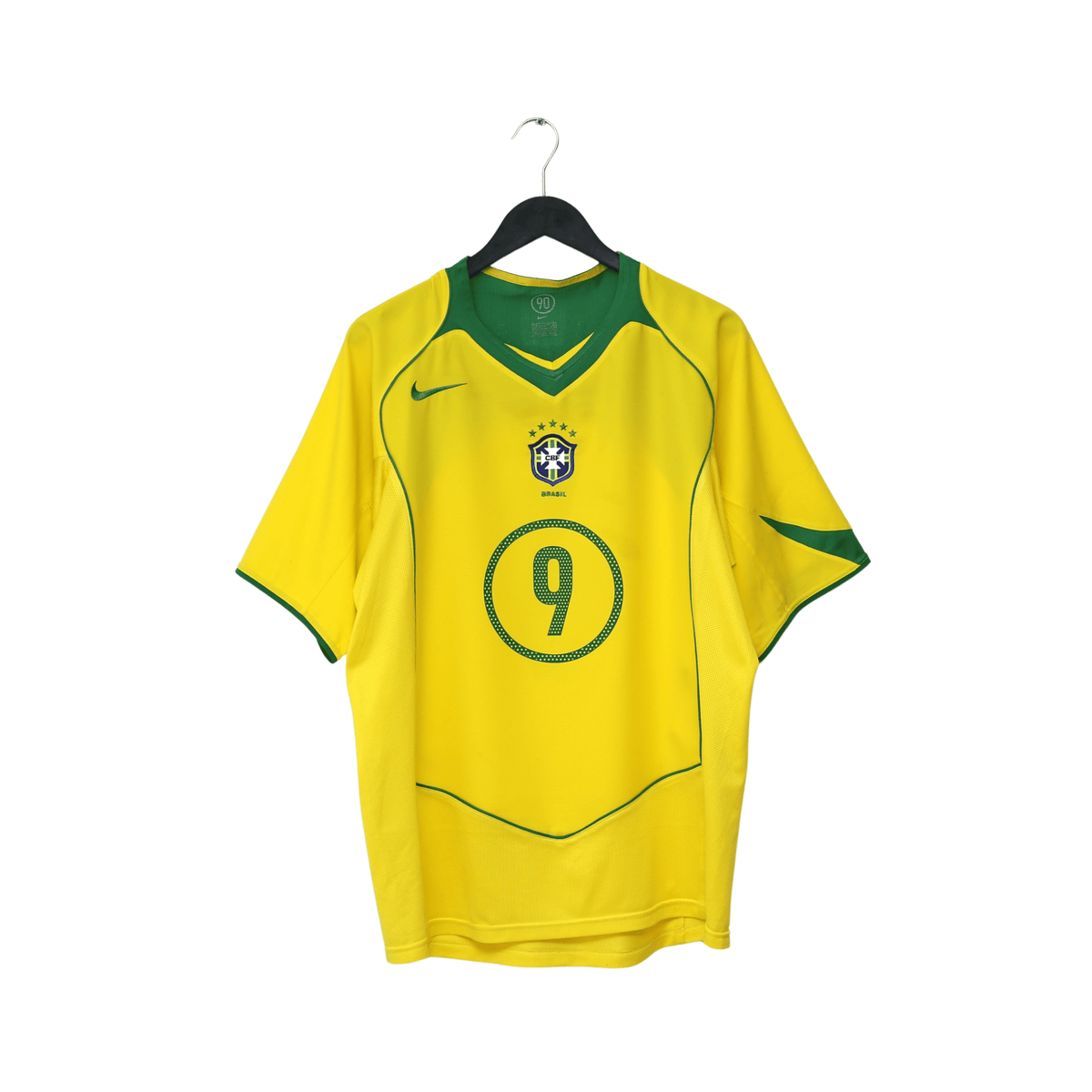 2004/06 Ronaldo #9 Brazil Vintage Nike Home Football Shirt (L) Total 90