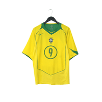 2004/06 Ronaldo #9 Brazil Vintage Nike Home Football Shirt (L) Total 90