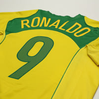 2004/06 Ronaldo #9 Brazil Vintage Nike Home Football Shirt (L) Total 90