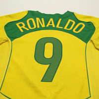2004/06 Ronaldo #9 Brazil Vintage Nike Home Football Shirt (L) Total 90