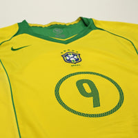 2004/06 Ronaldo #9 Brazil Vintage Nike Home Football Shirt (L) Total 90