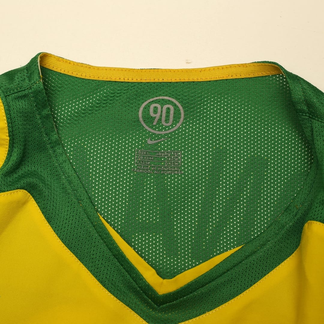 2004/06 Ronaldo #9 Brazil Vintage Nike Home Football Shirt (L) Total 90