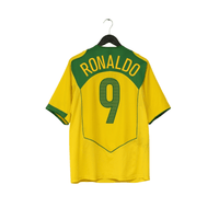 2004/06 Ronaldo #9 Brazil Vintage Nike Home Football Shirt (L) Total 90