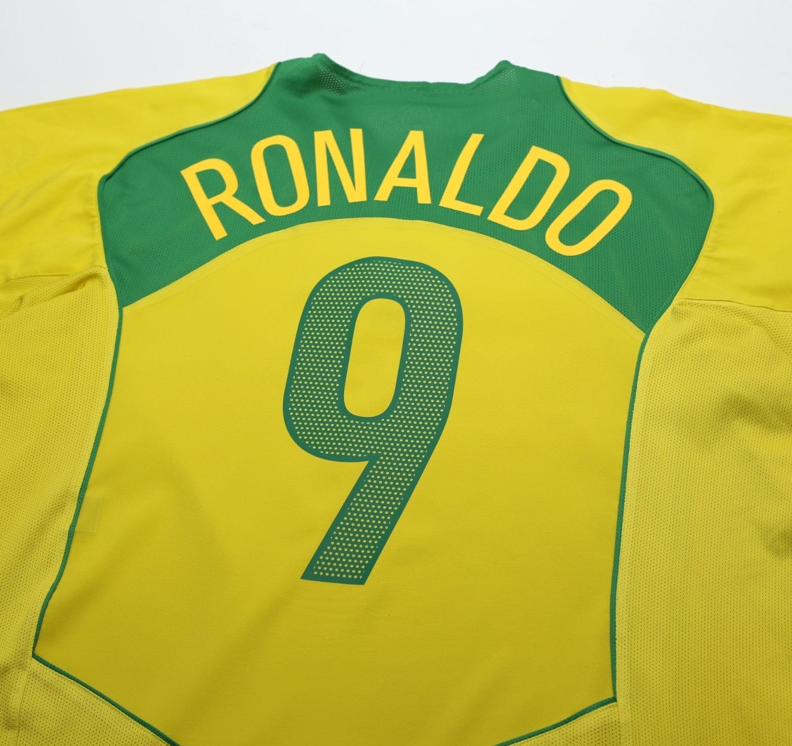 2004/06 RONALDO #9 Brazil Vintage Nike Home Football Shirt (XL) Total 90