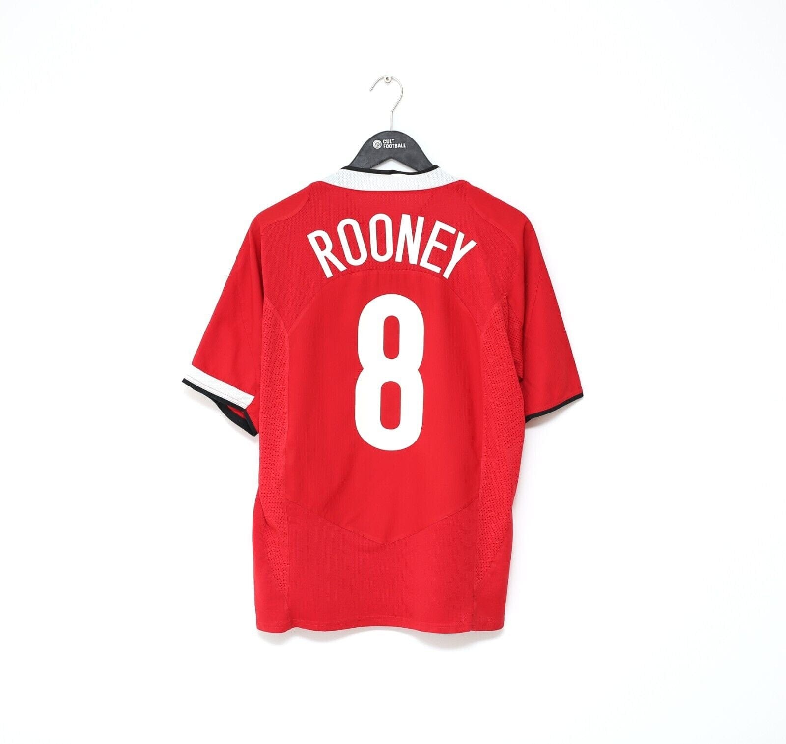 2004/06 ROONEY #8 Manchester United Vintage Nike CL Home Football Shirt (M)