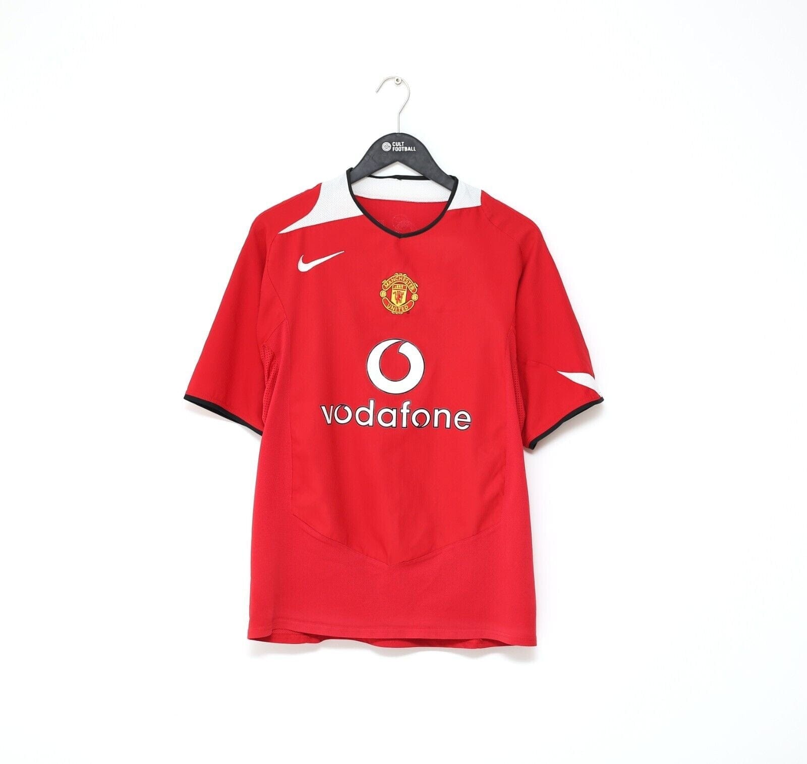 2004/06 ROONEY #8 Manchester United Vintage Nike CL Home Football Shirt (M)