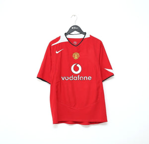 2004/06 ROONEY #8 Manchester United Vintage Nike CL Home Football Shirt (XL)