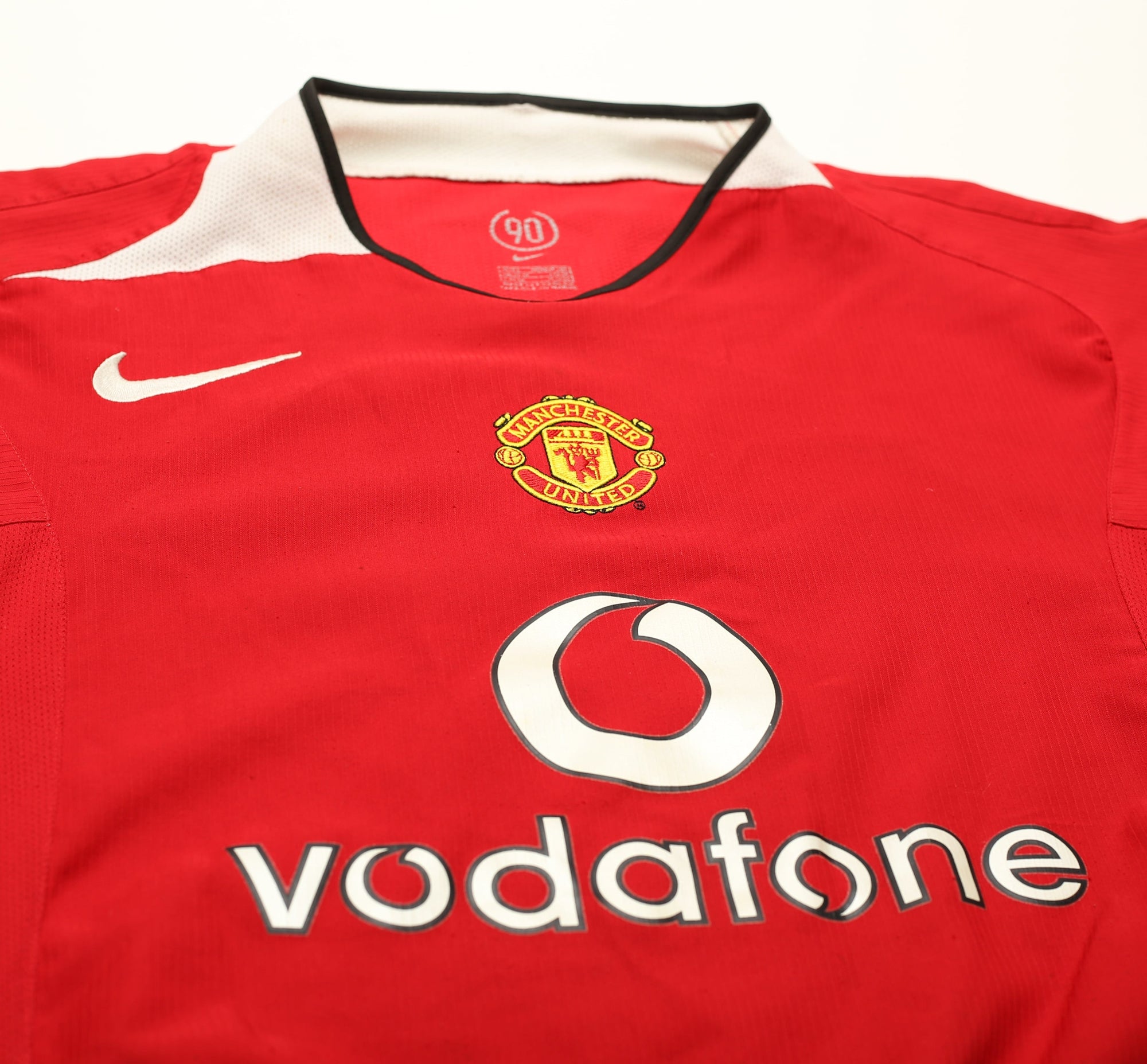 2004/06 ROONEY #8 Manchester United Vintage Nike UCL Home Football Shirt (L)