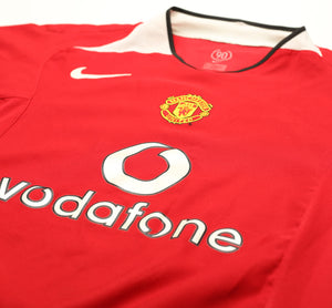 2004/06 ROONEY #8 Manchester United Vintage Nike UCL Home Football Shirt (L)