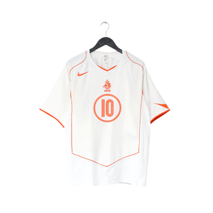 2004/06 VAN NISTELROOY #10 Holland Vintage Nike Away Football Shirt (XL)