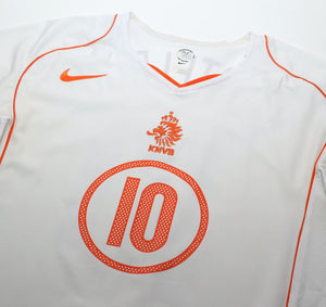 2004/06 VAN NISTELROOY #10 Holland Vintage Nike Away Football Shirt (XL)