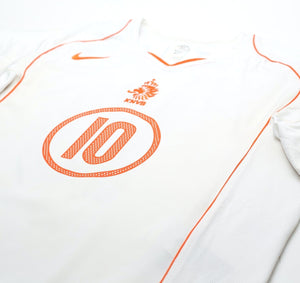 2004/06 VAN NISTELROOY #10 Holland Vintage Nike Away Football Shirt (XL)