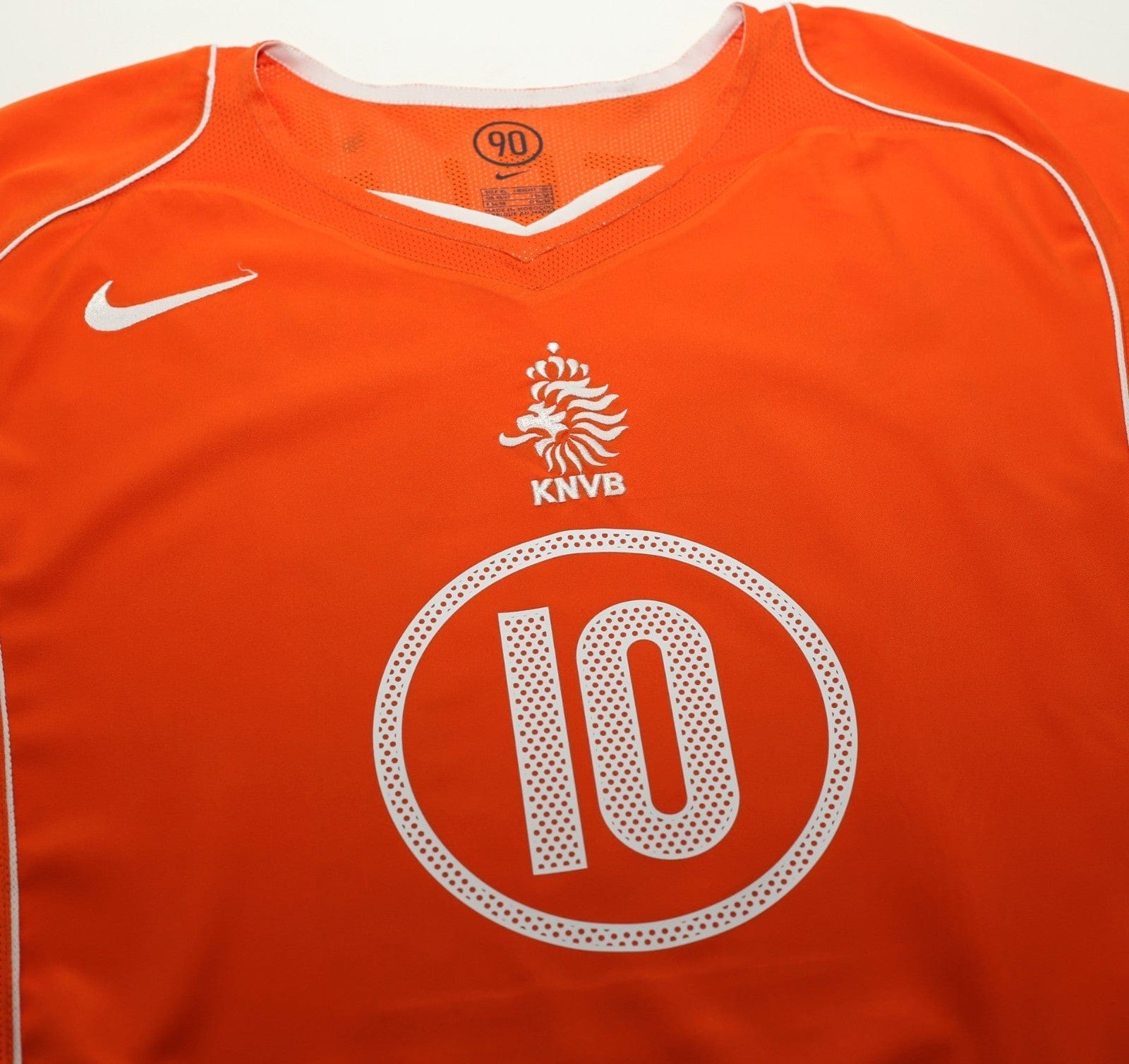 2004/06 VAN NISTELROOY #10 Holland Vintage Nike Home Football Shirt (XL)