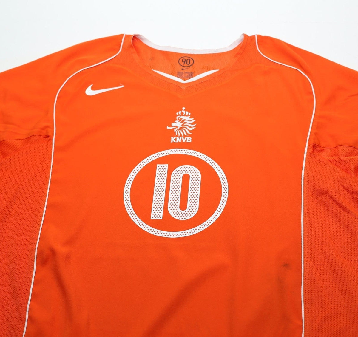 2004/06 VAN NISTELROOY #10 Holland Vintage Nike Home Football Shirt (XL)