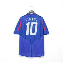 2004/06 ZIDANE #10 France Vintage adidas Home Football Shirt (XL) Euro 2004