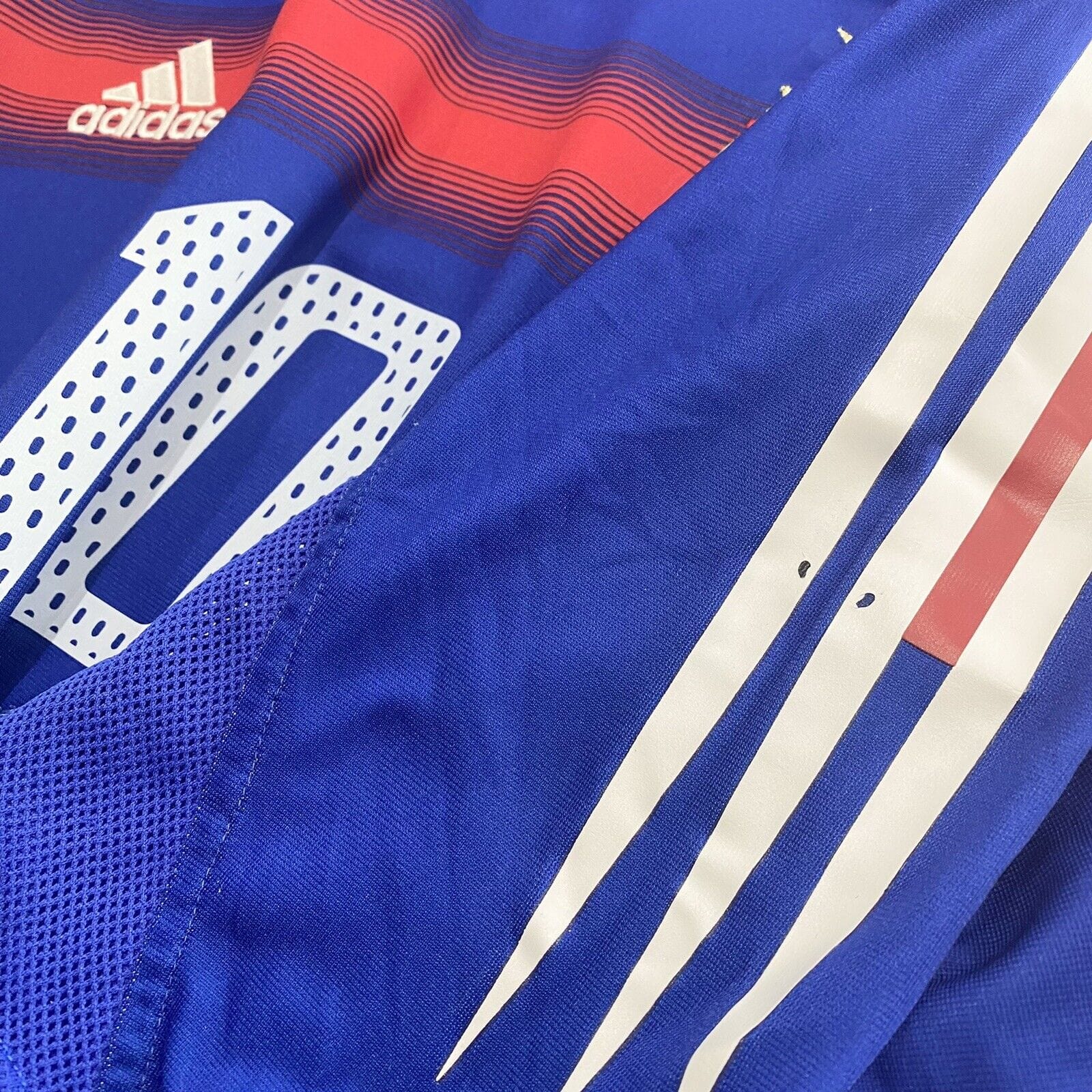 2004/06 ZIDANE #10 France Vintage adidas Home Football Shirt (XL) Euro 2004