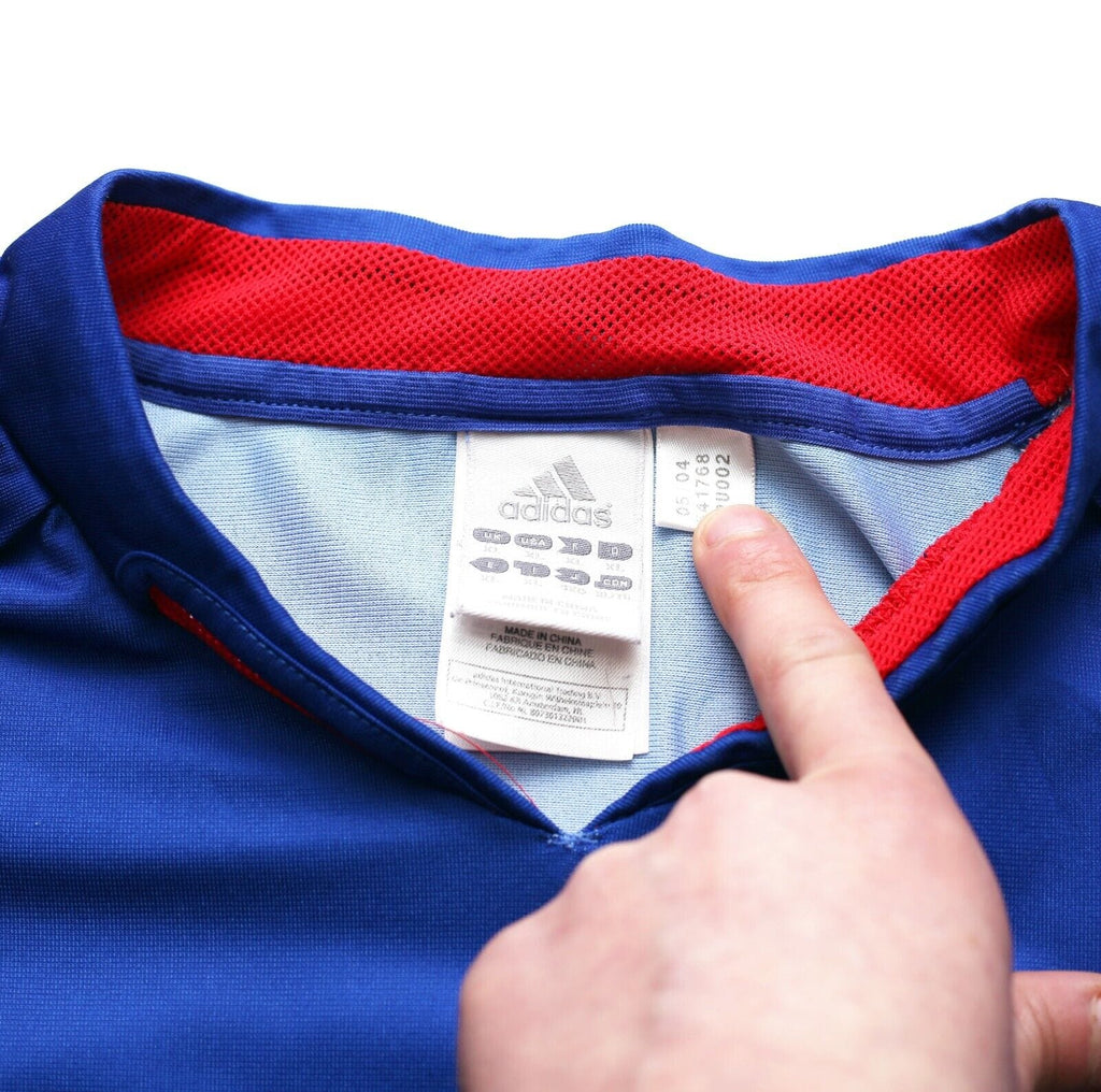 2004/06 ZIDANE #10 France Vintage adidas Home Football Shirt (XL) Euro 2004