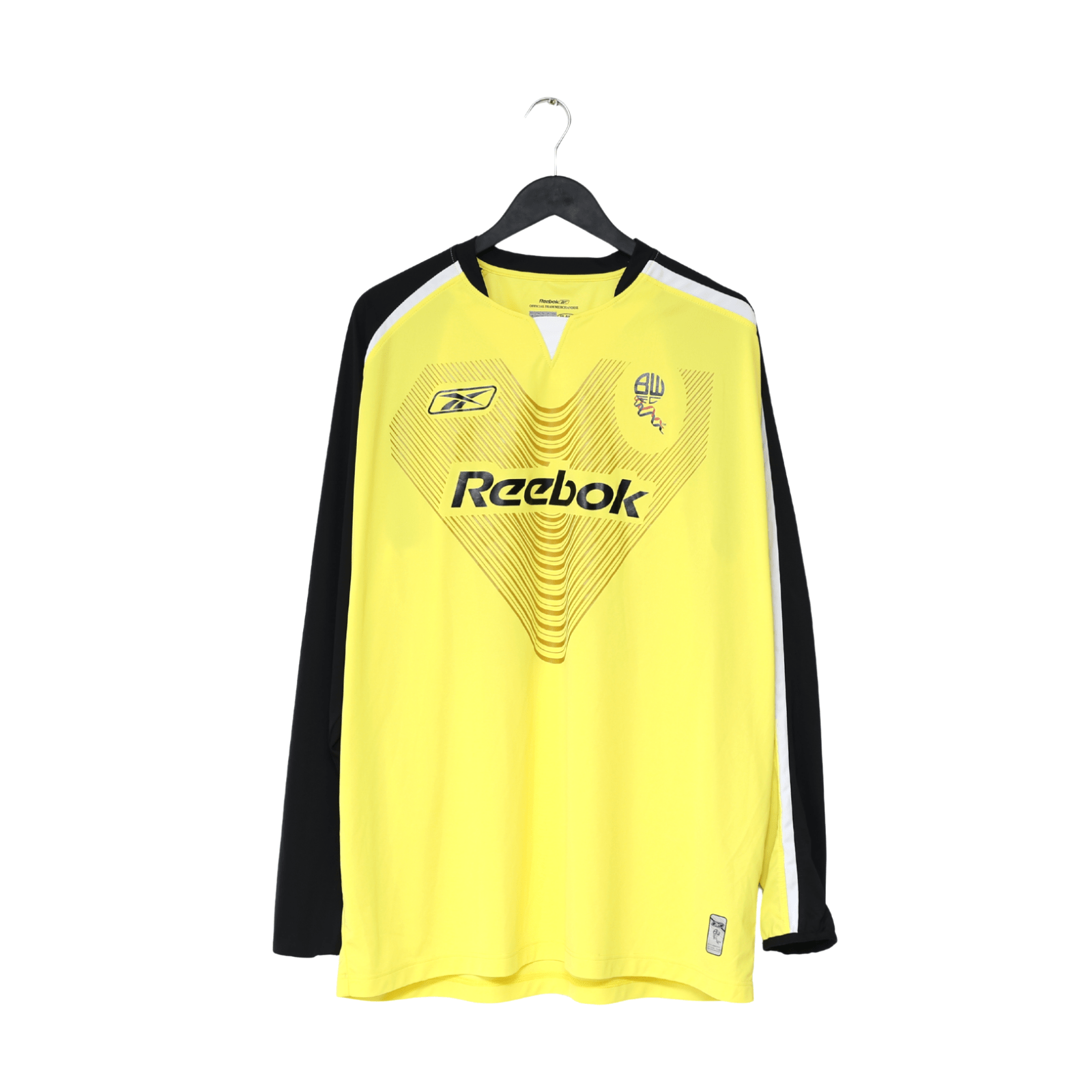 2004/07 JAASKELAINEN #22 Bolton Wanderers Vintage Reebok GK Football Shirt (XL)