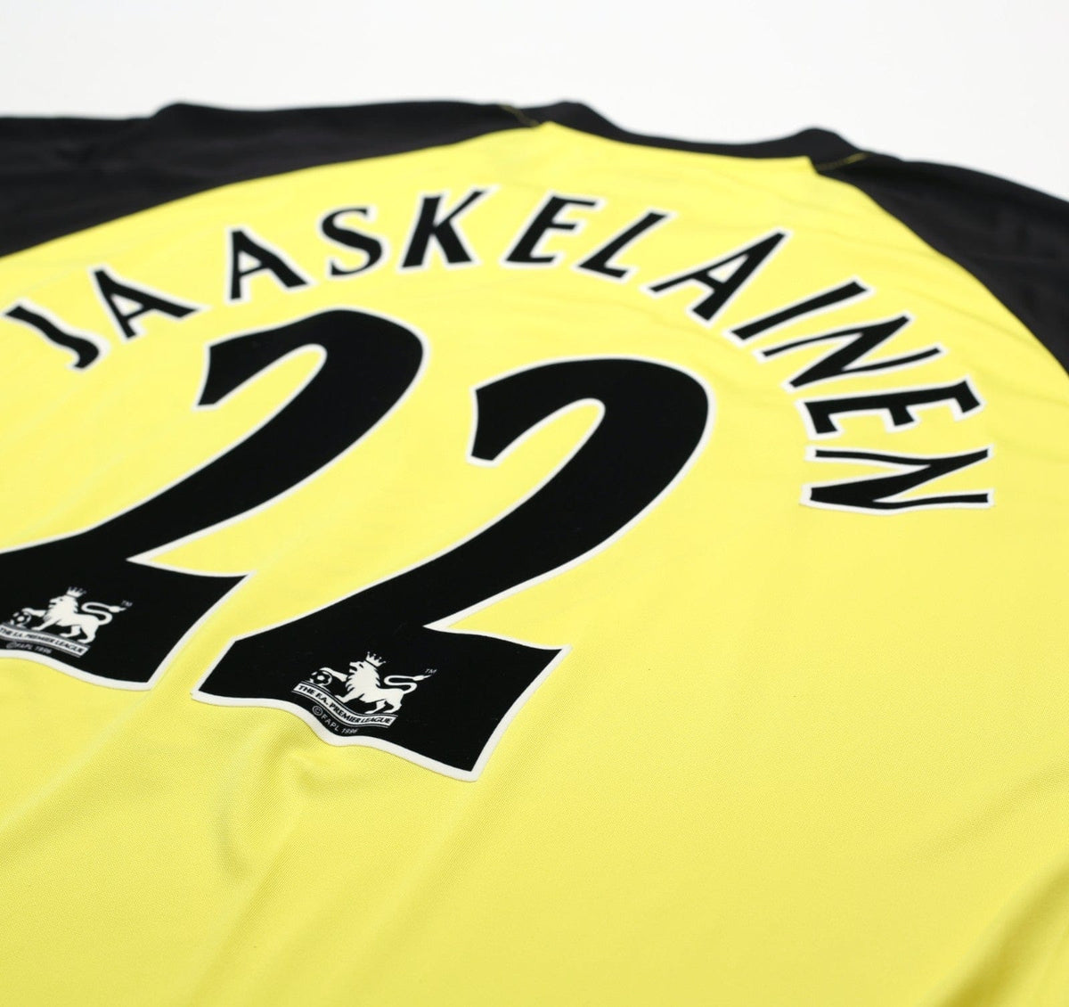 2004/07 JAASKELAINEN #22 Bolton Wanderers Vintage Reebok GK Football Shirt (XL)