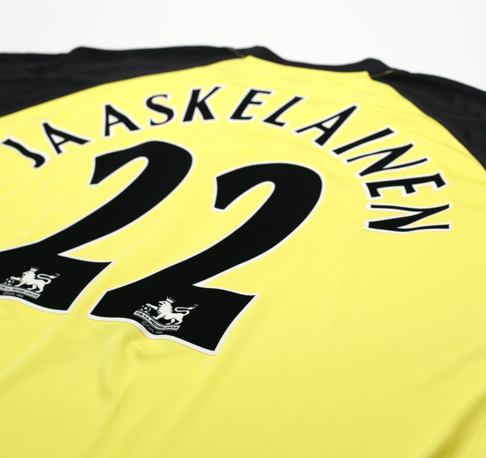 2004/07 JAASKELAINEN #22 Bolton Wanderers Vintage Reebok GK Football Shirt (XL)