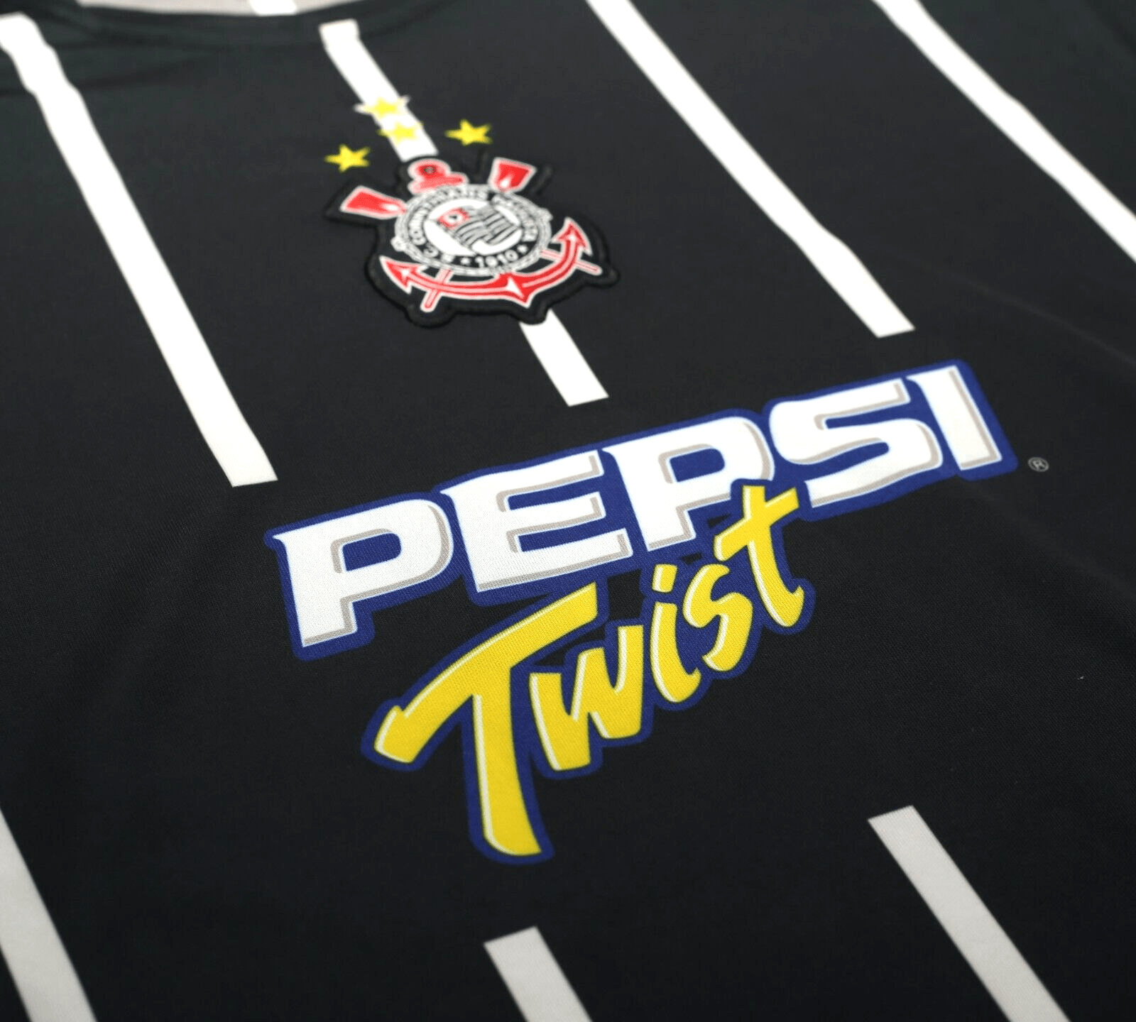 2004 CORINTHIANS Vintage Nike Away Football Shirt Jersey (L) Pepsi Twist