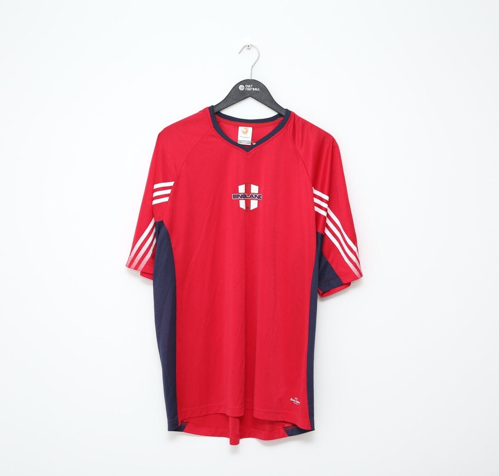 2004 ENGLAND Vintage adidas Football Leisure Shirt (XL) Euro 2004