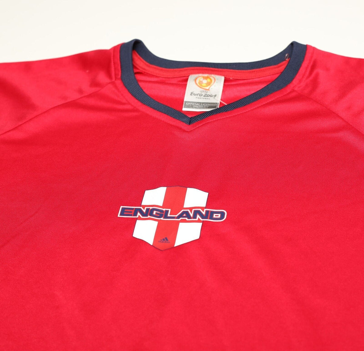 2004 ENGLAND Vintage adidas Football Leisure Shirt (XL) Euro 2004