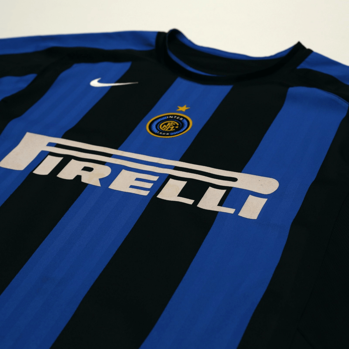 2005/06 Adriano #10 Inter Milan Vintage Nike Home Football Shirt (L)