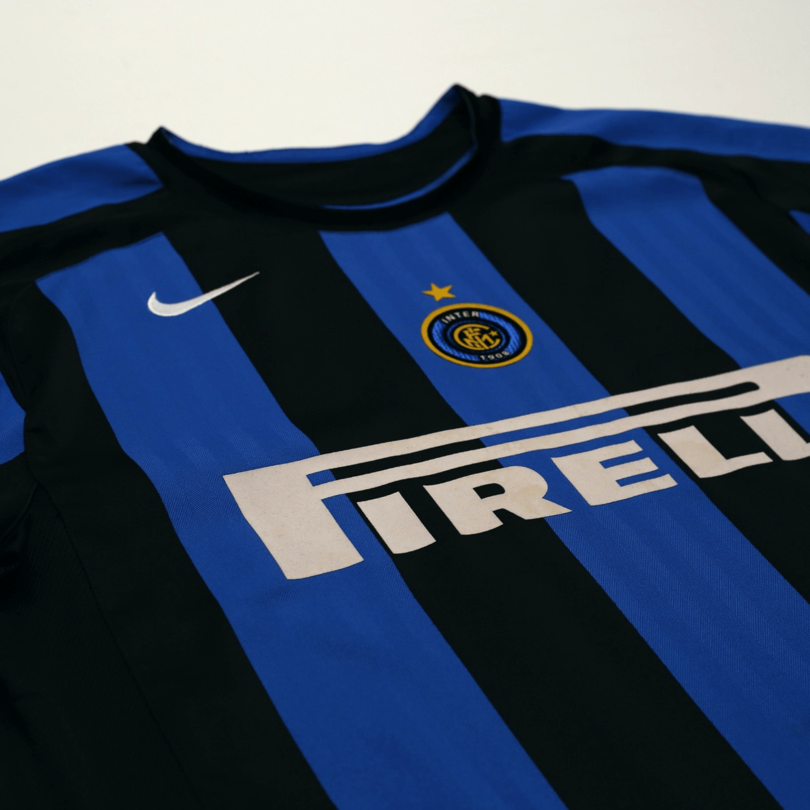 2005/06 Adriano #10 Inter Milan Vintage Nike Home Football Shirt (L)
